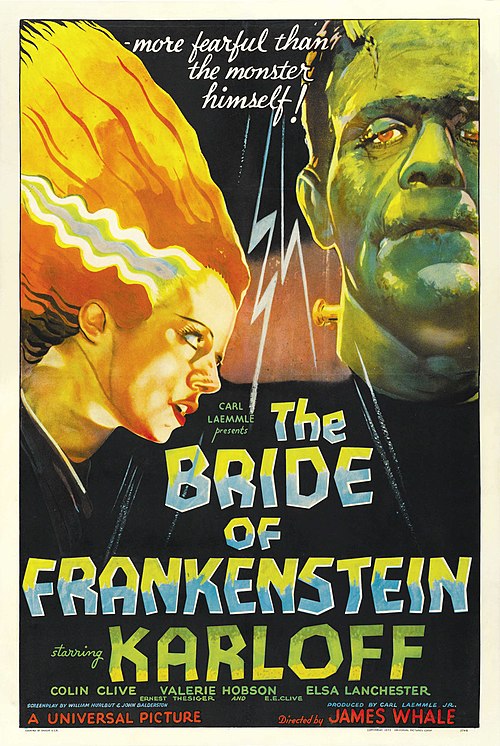 Poster filma “The Bride of Frankenstein” (1935.), režija James Whale, Universal Pictures.