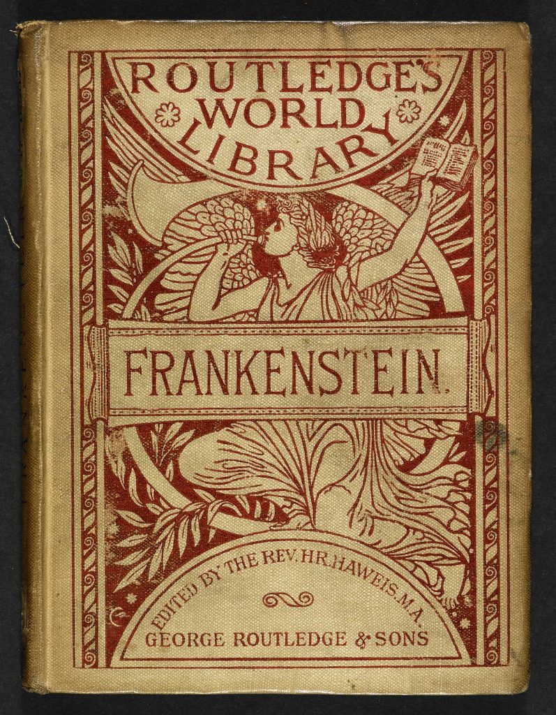 Ilustrirana naslovnica 'Frankenstein', Mary Shelley (Prvo izdanje, 1818.), preuzeto sa Collaborative Organization for Virtual Education COVE
